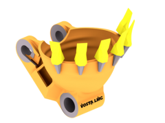 Dredge Bucket with Teeth